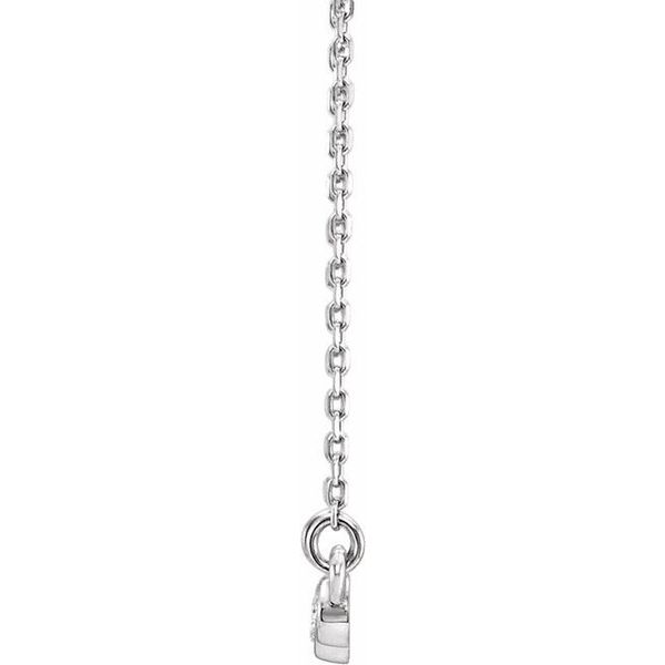 Three-Stone Bezel-Set Necklace - Image 2