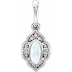 Accented Clover Pendant