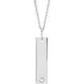 Engravable Bar Necklace