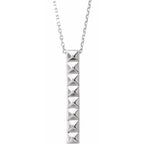 Pyramid Bar Necklace