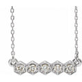 Five-Stone Bar Necklace