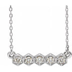 Five-Stone Bar Necklace