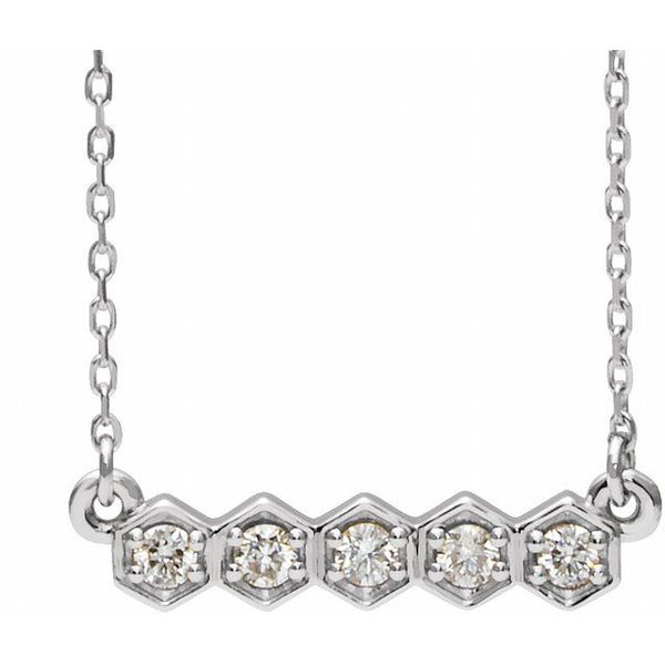 Five-Stone Bar Necklace