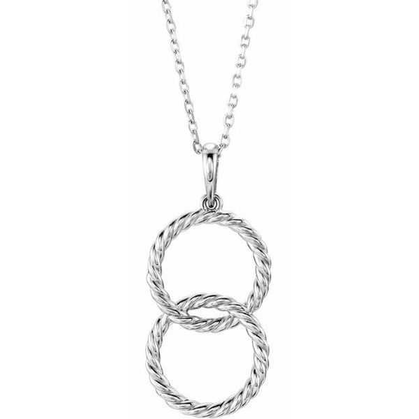 Interlocking Circle Rope Necklace