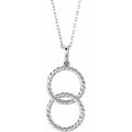 Interlocking Circle Rope Necklace