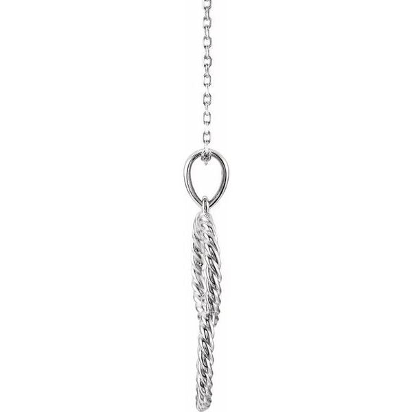 Interlocking Circle Rope Necklace - Image 2
