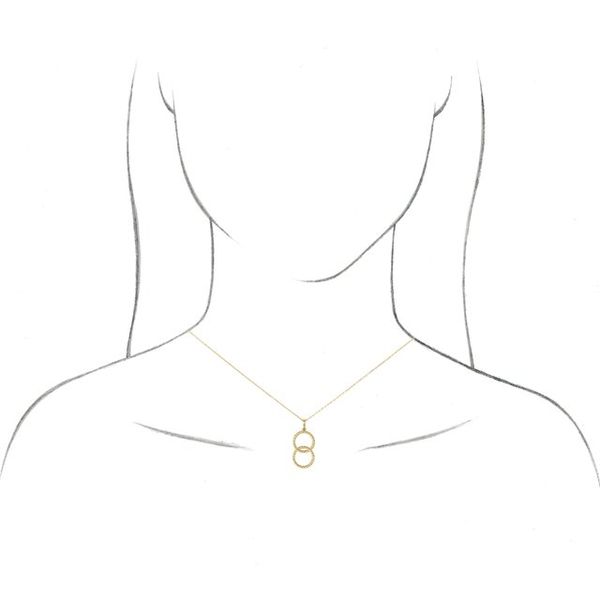 Interlocking Circle Rope Necklace - Image 3