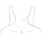 Interlocking Circle Rope Necklace - Image 3