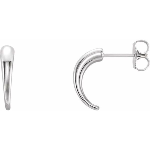 J-Hoop Earrings