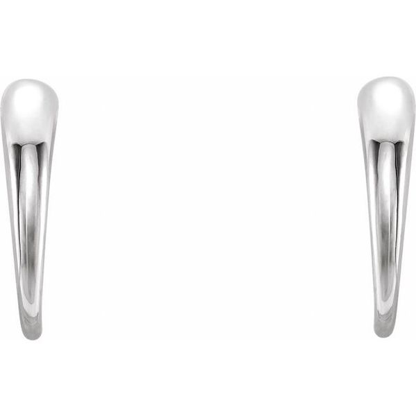 J-Hoop Earrings - Image 2