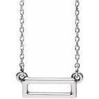 Rectangle Bar Necklace