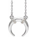 Accented Crescent Necklace
