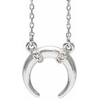 Accented Crescent Necklace