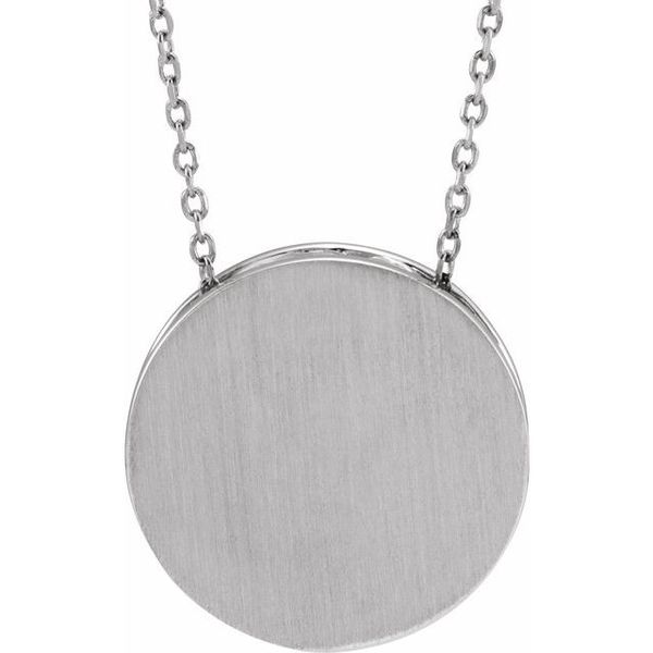 Engravable Disc Necklace