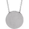 Engravable Disc Necklace