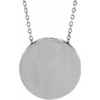 Engravable Disc Necklace