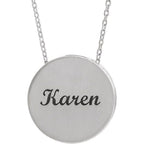 Engravable Disc Necklace - Image 3