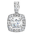 Sculptural Halo-Style Pendant