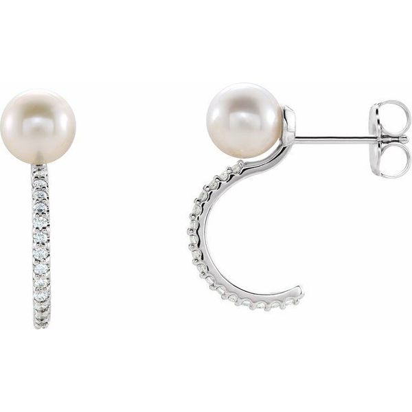 Pearl Hoop Earrings