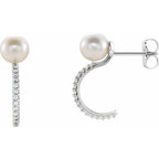 Pearl Hoop Earrings