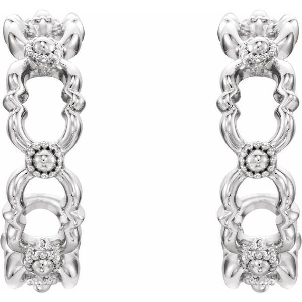 Quatrefoil Hoop Earrings - Image 2
