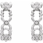 Quatrefoil Hoop Earrings - Image 2