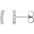Curved Beaded Earrings