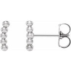 Curved Beaded Earrings