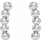 Curved Beaded Earrings - Image 2