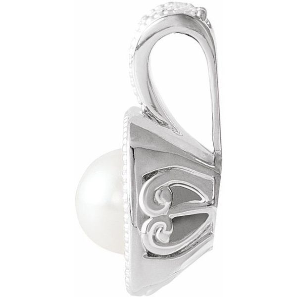 Halo-Style Pearl Pendant - Image 2