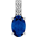 Floral-Inspired Solitaire Pendant