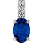Floral-Inspired Solitaire Pendant