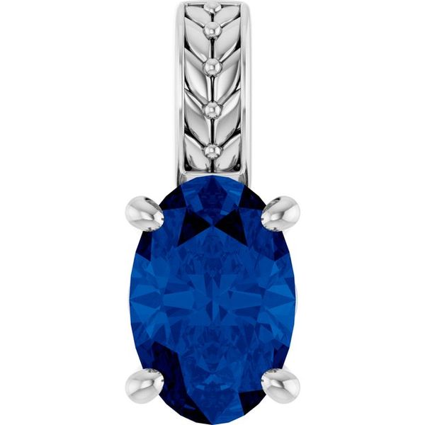 Floral-Inspired Solitaire Pendant