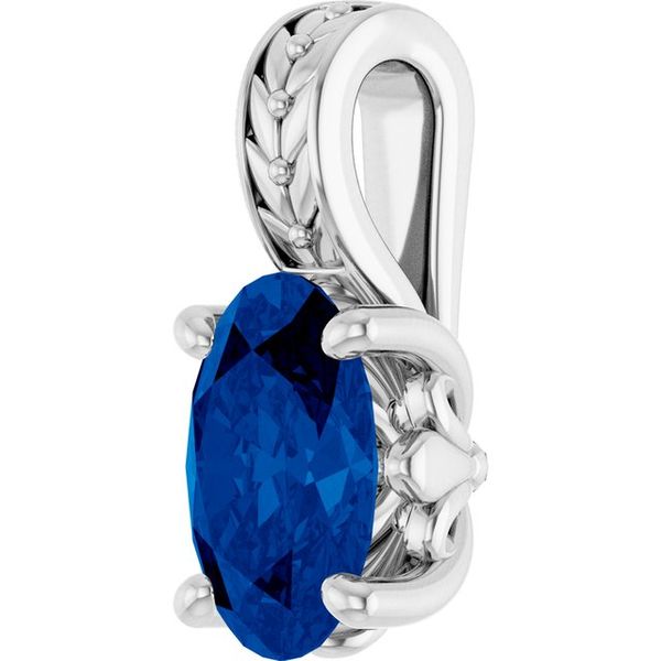 Floral-Inspired Solitaire Pendant - Image 2
