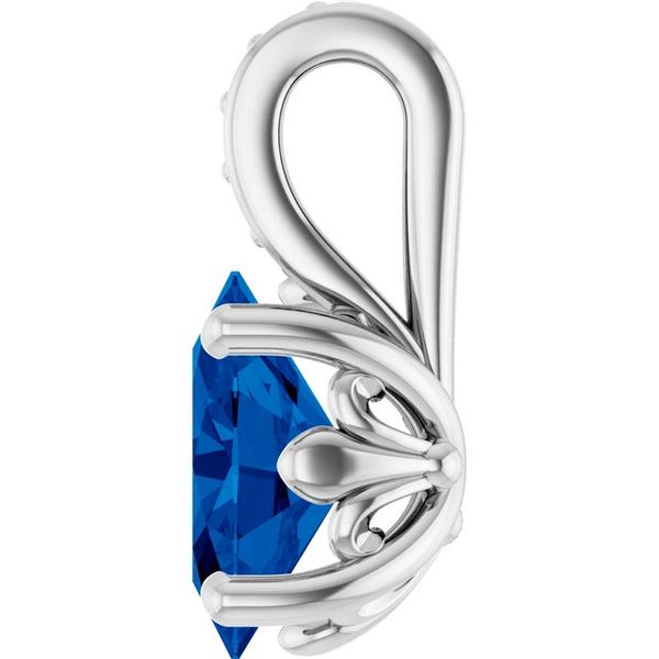 Floral-Inspired Solitaire Pendant - Image 3