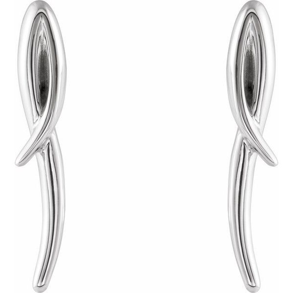 Freeform Drop Earrings - Image 2