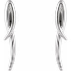 Freeform Drop Earrings - Image 2