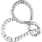 Infinity-Inspired Heart Pendant