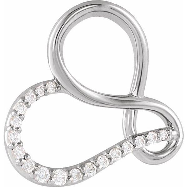 Infinity-Inspired Heart Pendant