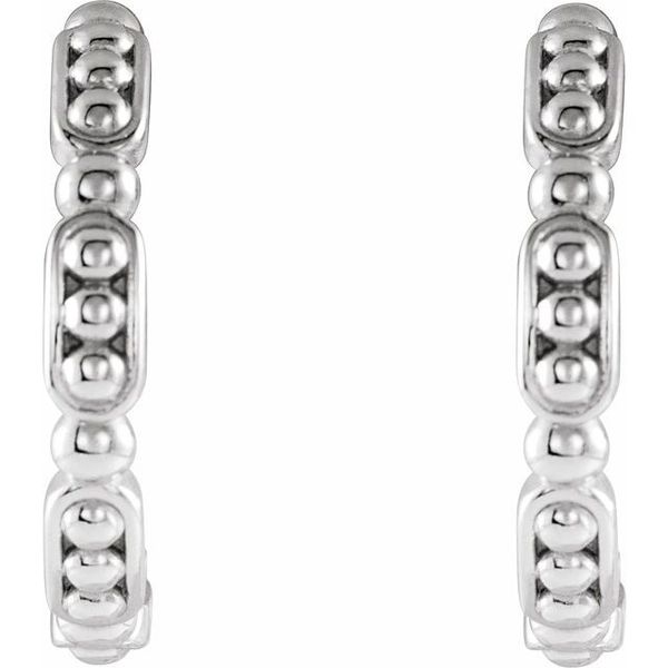 Beaded Hoop Earrings - Image 2