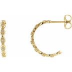Accented Hoop Earrings