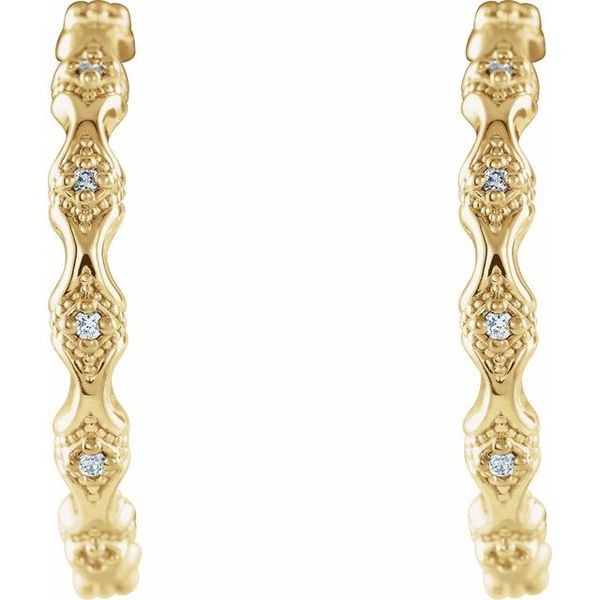 Accented Hoop Earrings - Image 2