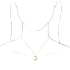 Accented Crescent Moon Necklace - Image 3