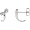 Freeform J-Hoop Earrings