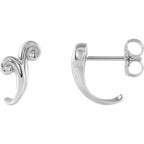 Freeform J-Hoop Earrings