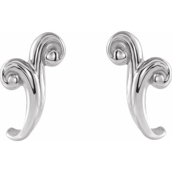 Freeform J-Hoop Earrings - Image 2