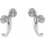 Freeform J-Hoop Earrings - Image 2