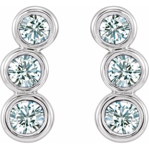 Three-Stone Ear Climbers - Image 2
