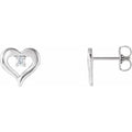 Accented Heart Earrings