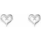 Accented Heart Earrings - Image 2